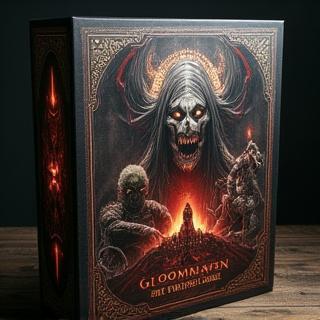 Scatola del gioco Gloomhaven, un imponente gioco cooperativo fantasy.